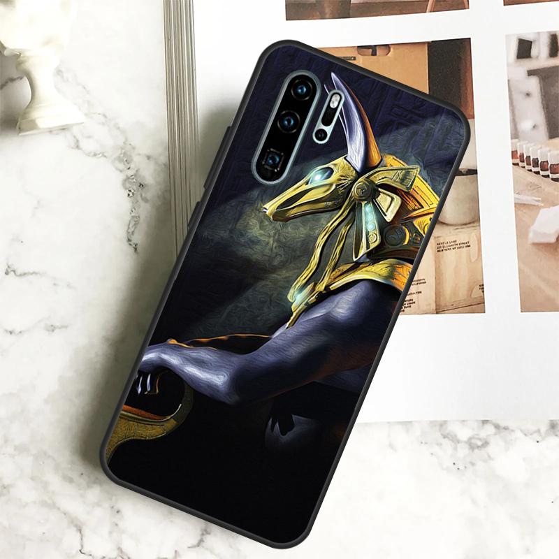 Egypt Nefertiti Anubis Ankh For Huawei Nova Y70 Y72 Y73 Y60 Y90 Y61 Y91 7i 8i 11i 12i 12s 9 10 SE P20 P30 P40 Lite Case