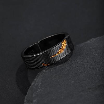 Retro Carved Light Painting Ring For Women Men Vintage Handmade Open Ring Punk Gothic Accessories Designer Zircon Love Gift