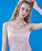 KOLEAT Chiffon Cooling Inner V-Neck Marmont Bustier Strappy Top [Pink]