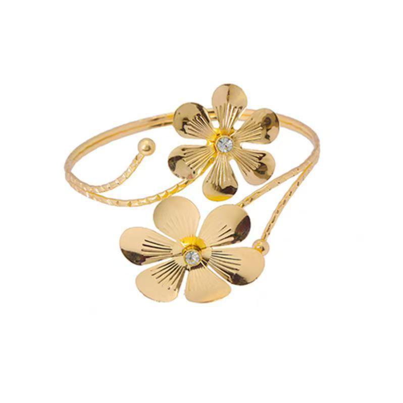 Bracciale a Manica da Braccio Irregolare con Fiori e Farfalle Euro-Americano