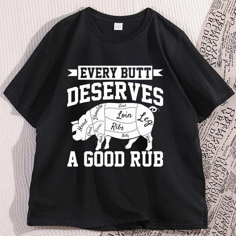 Meat Smoker T Shirt Funny Chef Tshirt for Dad Fathers Day Tee Shirt Causal Cotton Short Sleeve Round Neck Tshirts Streetwear