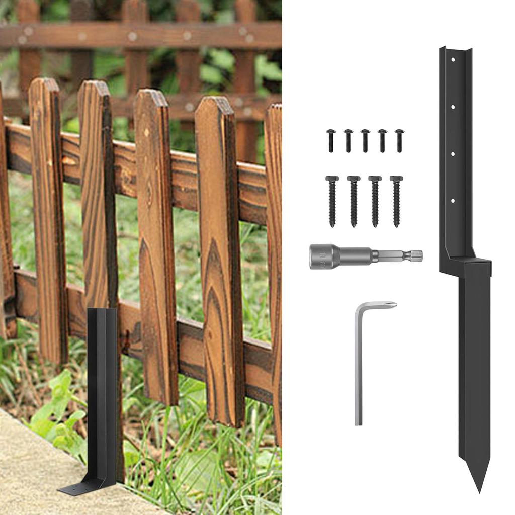 Sturdy Fence Support Stake Fence Repair Stake Replacement Thickened Quick Easy Metal Spikes Heavy For Repairing Lawn Protection