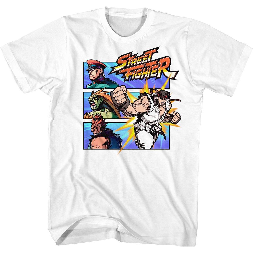 Pop Summer Street Fighter (1990s) Champion Street Fighter Video Game Character Printable Unisexs ShortSleeved TShirt