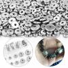 20/50pcs Stainless Steel Spacer Beads Flat Round Loose Wheel Beads For Jewelry Making DIY Charms Bracelet Necklace Accessories