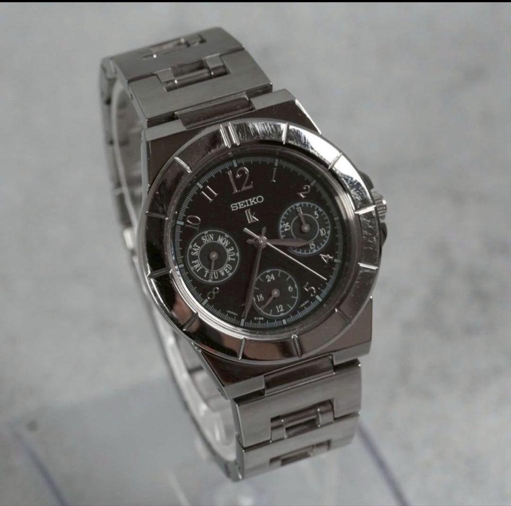 [USED] SEIKO Lukia Quartz 5Y89-0B30 Black Dial