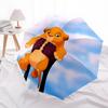 Paraguas Automático de Apertura y Cierre Temático del Rey León, Simba, Paraguas Portátil de 8 Varillas de Colores Brillantes, Adecuado para Hombres y Mujeres, Un Regalo Perfecto f