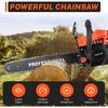 Upgrade 58cc Gas Chainsaw 20 Inch 2-Stroke Gas Powered Chainsaw Air-Cooled Gas Chain Saw Handheld Gasoline Chain Saw for Wood Cutting