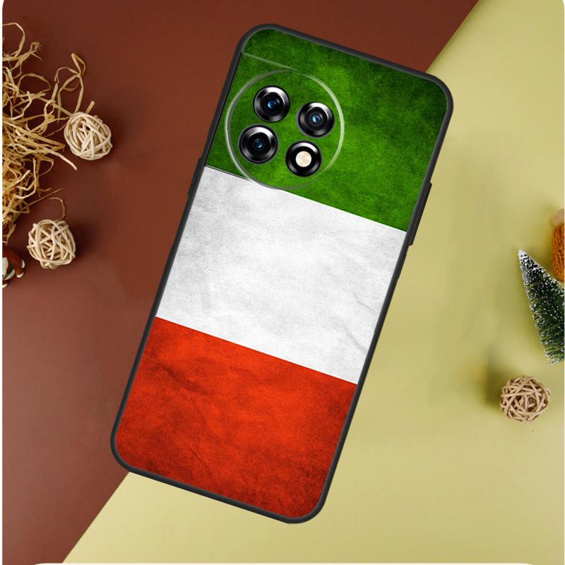 Italian Italy Flag For OnePlus 13 13R 12 12R 11 9 10 Pro 8T 9RT 10T 10R Nord 4 CE 2 3 Lite N20 N30 Phone Case