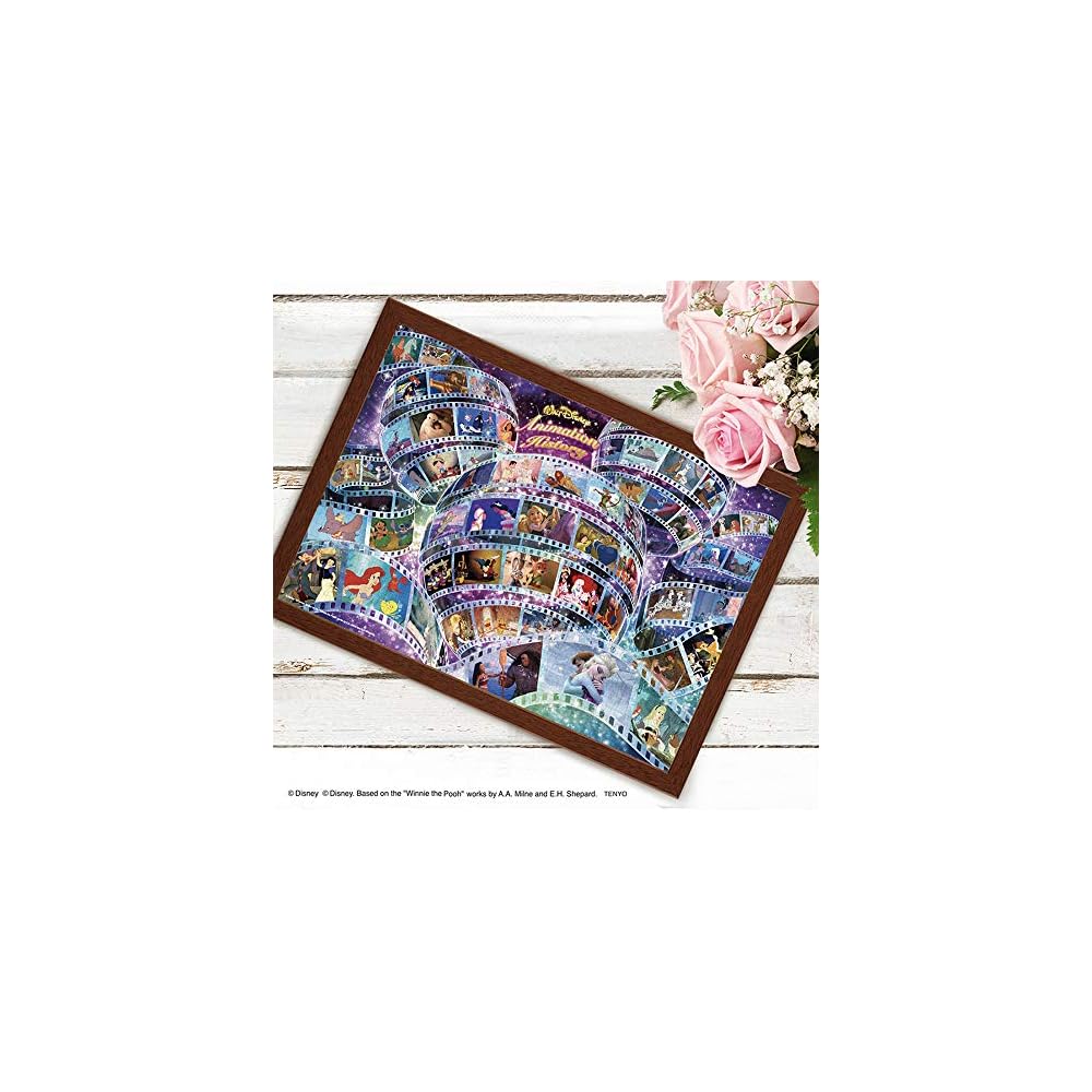 Tenyo Disney Animation History 1000 Piece Jigsaw Puzzle with Glue and Spatula 29.7x42cm