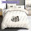 Santos FC Pattern Bedding Quilt Set  Home Decoration  Gift (1 * duvet cover + 2 * pillowcase  without core)