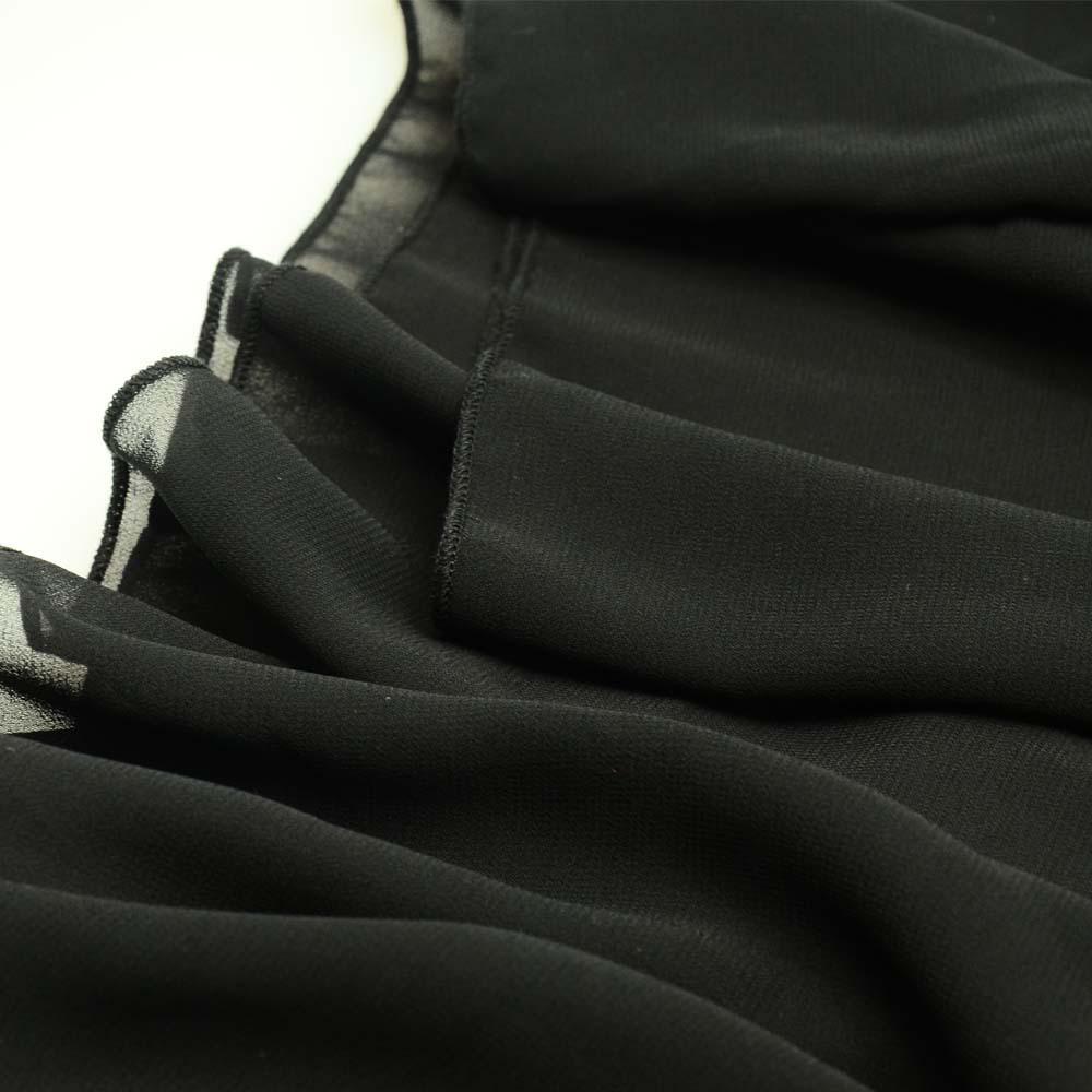 European Chiffon and Lace Round Neck Evening Dress for Women