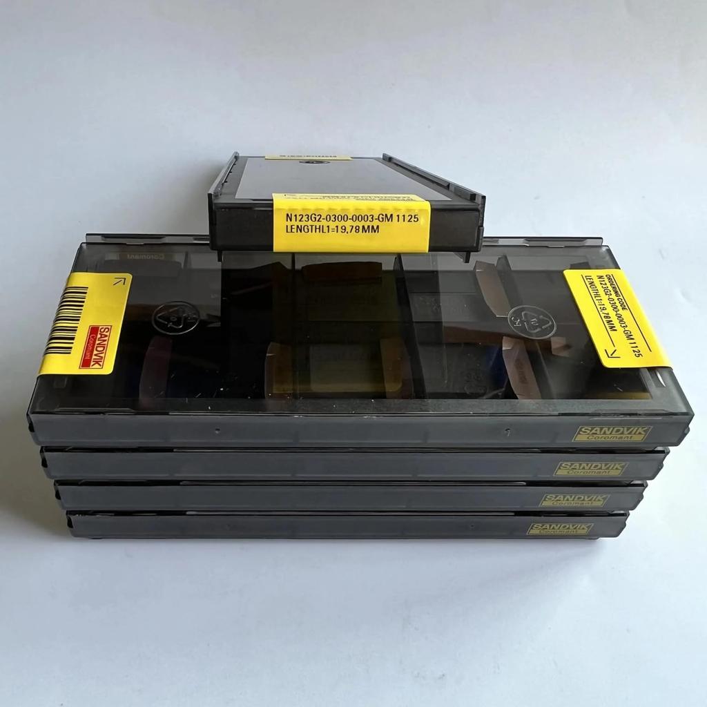 Original Sandvik / N123G2-0300-0003-GM 1125 /Carbide CNC Blade 10 PCS