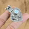 Natural Larimar Gemstone Indian Jewelry 925 Sterling Silver Pendant For Women