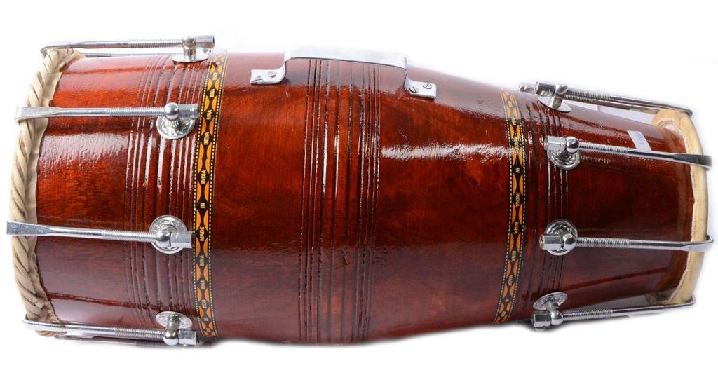 New Musical Traditional Bina Drum Naal No.59 with Bag - Authentic Handmade Drum
