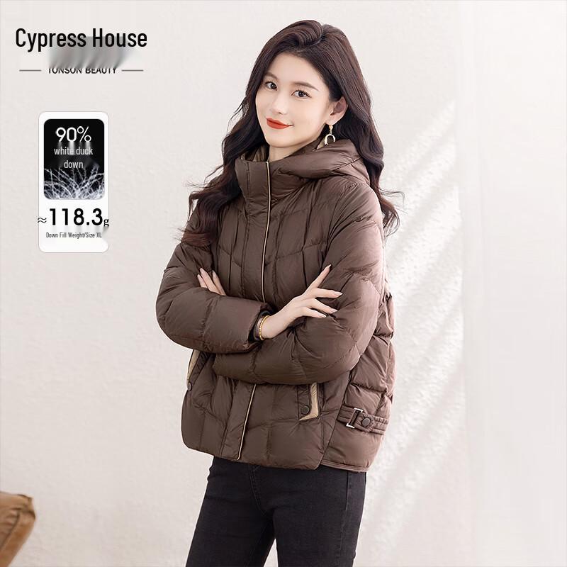 

Women s Color-block Hooded 90% Down Jacket XL