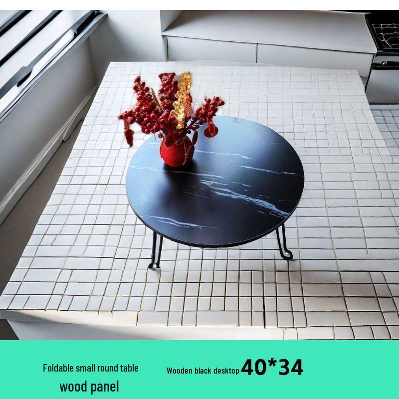 Round Light Luxury Coffee Table for Small Living Spaces