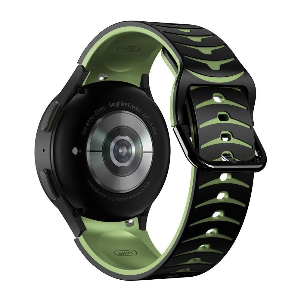 No Gaps For Samsung Galaxy Watch 4/5/6 44mm 40mm Band 4/6Classic 47 46 43mm Silicone Correa Bracelet For Galaxy 5 Pro 45mm Strap