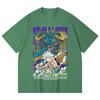 T-shirt Unisex Pesante 100% Cotone 230 g/m² Pezzo Unico Stampa V35 Luffy Kaido