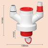 Washing Machine Drain A Three-Way Drain Distributor, A Dryer, A Drainage Pipe, A Three-Way Anti-Backflow Check Valve Connection