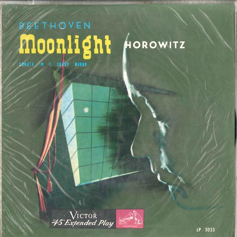 7inch Record VLADINIR HOROWITZ - Sonata In C Sharp Minor Moonlight EP3033 VICTOR Japan Classical Used