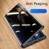 Funda de Cristal Templado de Doble Cara Anti Miradas Indiscretas 360 Para Samsung Galaxy S25 S24 S23 Ultra Funda Parachoques de Metal Cubierta Magnética