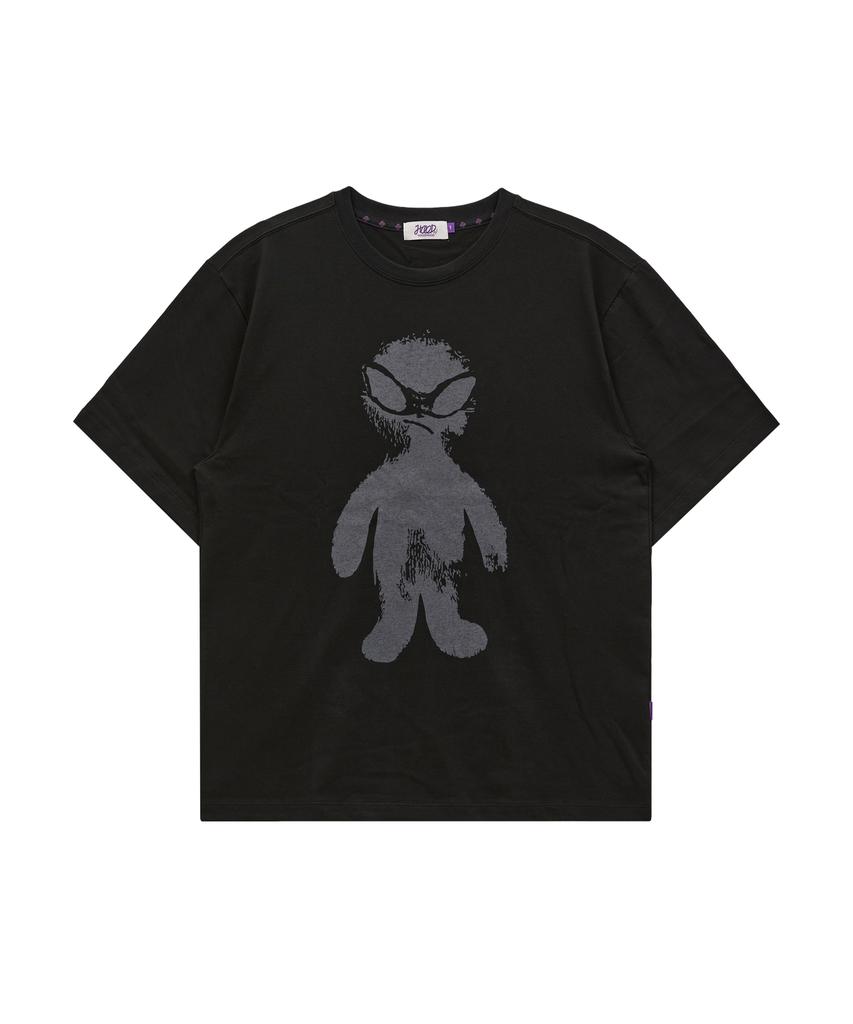 HOODHOOD Mono Alien Graphic Short Sleeve T-Shirt Black