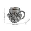 Engine Coffee Mug Car Model Heat Resistant Creative Reusable Drink Cup with Handle for