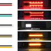 Truck Tail Turn Brake Reverse Flowing Turn Position Tail Warning Set of 2 X-STYLE Lights, LED, 12V, 3-Color, Steady-On/Sequential Signals, Yellow,