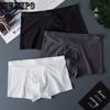 Summer Ice Silk Underwear for Men Seamless One-piece Ultra-thin Shorts Breathable Underwear
