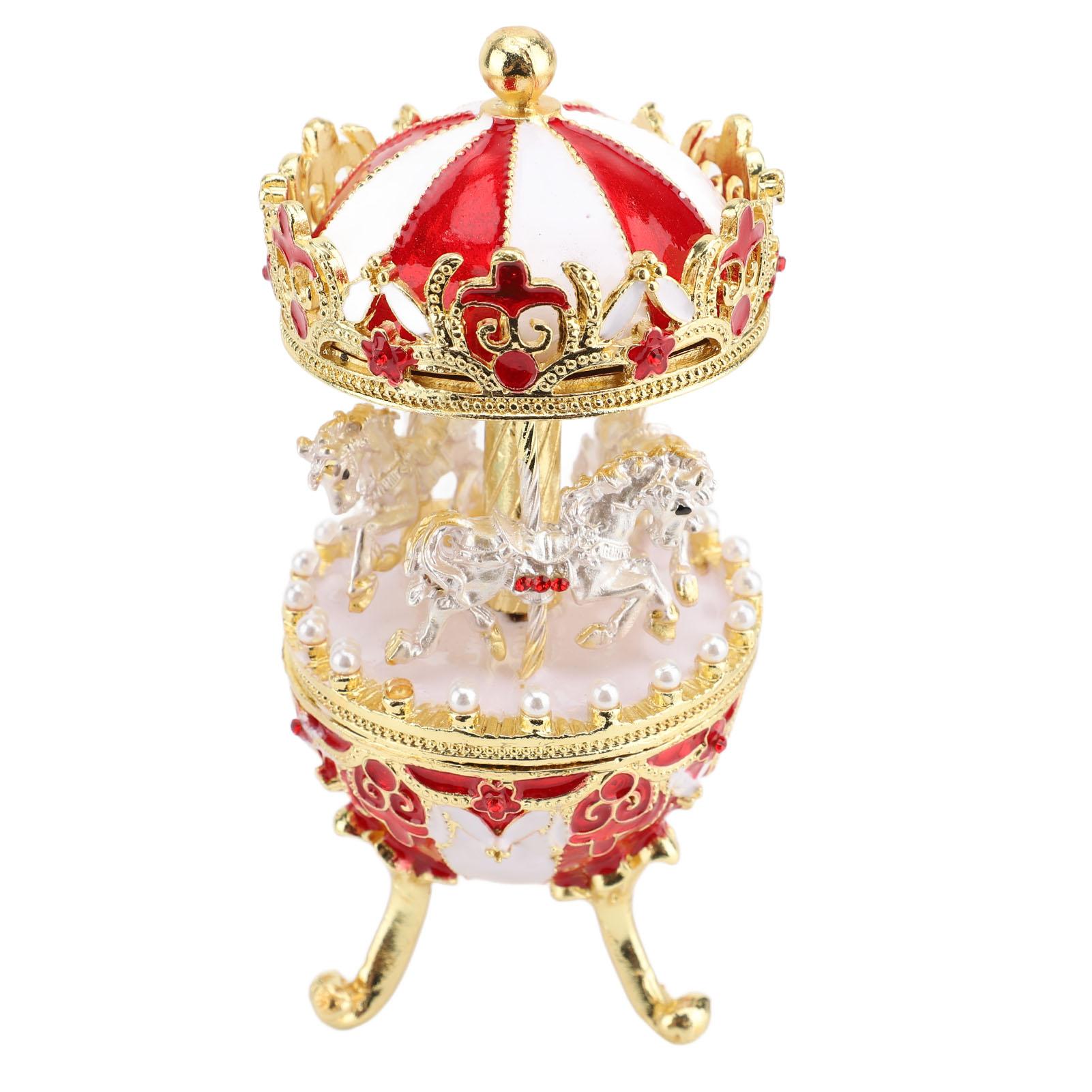 

Carousel Figurine Metal European Style Retro Adorable Delicate Carousel Decoration Home Decor Gift