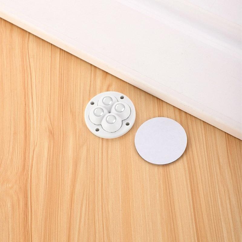 Practical Adhesive Caster Set 360 Degree Rotates Small Wheels Roller Casters Improve Mobilities for Cabinets & Shelves