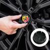 4 ks 56mm Krytka náboje kola auta Samolepka s emblémem Příslušenství Pro Fiat Abarth 500 Tipo FR Panda Argo Freemont Viaggio Bravo Punto Doblo