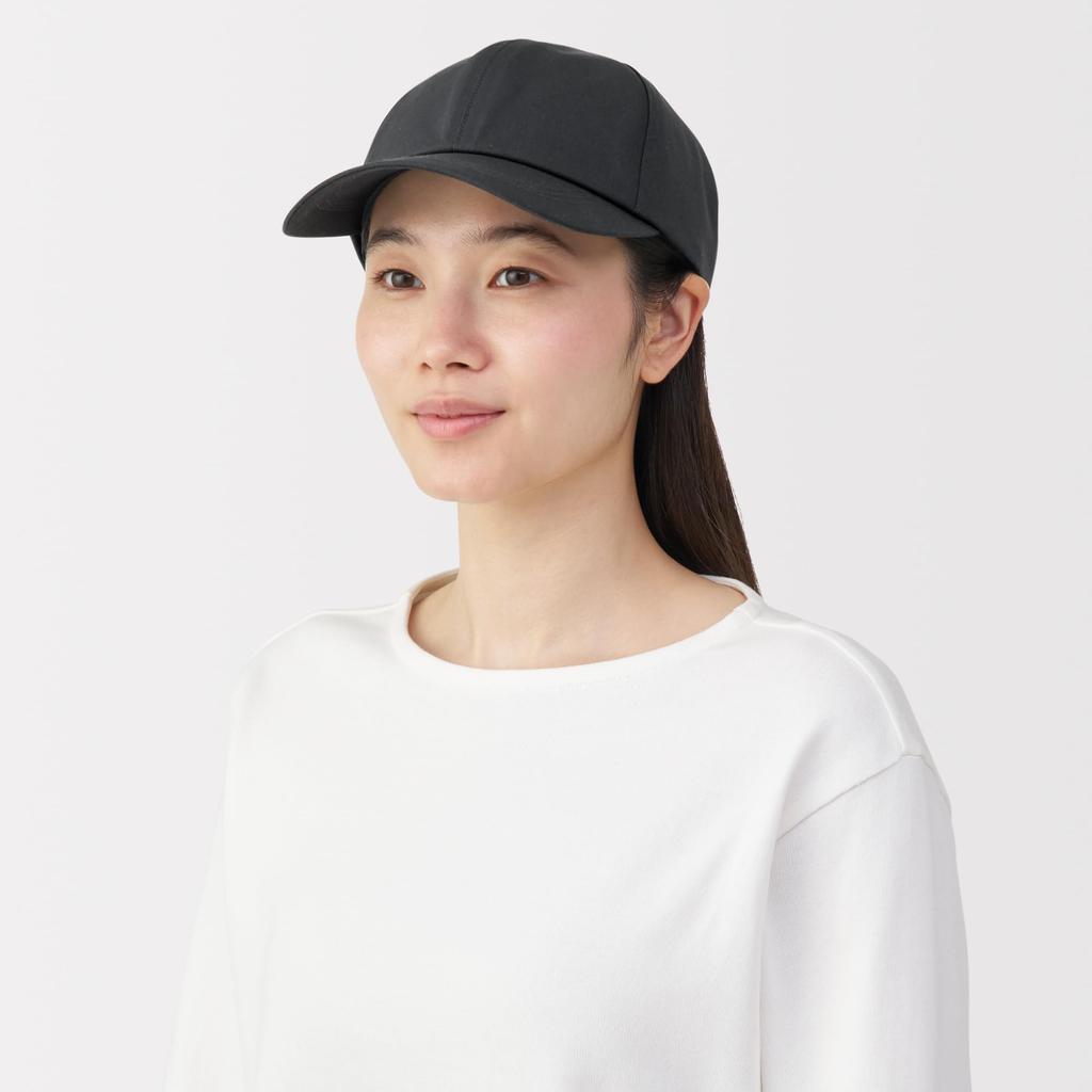 MUJI Cap Unisex Adults DBB09A5A Black 55-59cm
