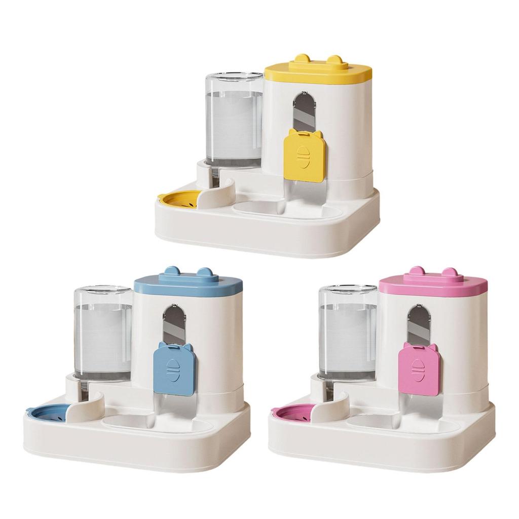 Large Capacity Pet Feeder, Food Dispenser with Wet/Dry Separation Design,