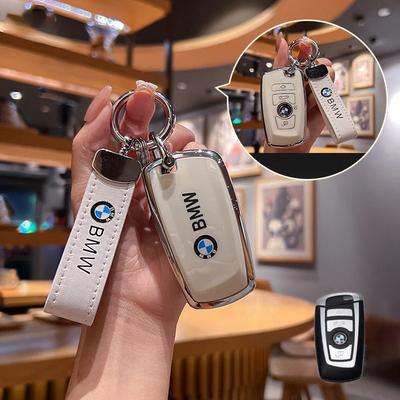 Pegatina de Coche Caliente 2025 Nueva Cubierta de Carcasa de Funda para Llave de Coche de TPU Llavero Para BMW F30 F31 F32 F34 F20 F21 F07 F10 Series 1 3 5 7 X1 X3 G01 X4 G0