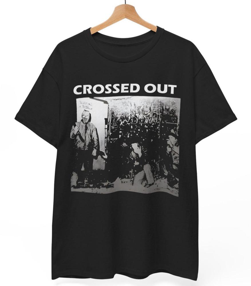 Crossed Out  Tribute Compilation  T-Shirt Powerviolence UNISEX Fastcore Tee S-5X Unisex T-Shirt XXXXL
