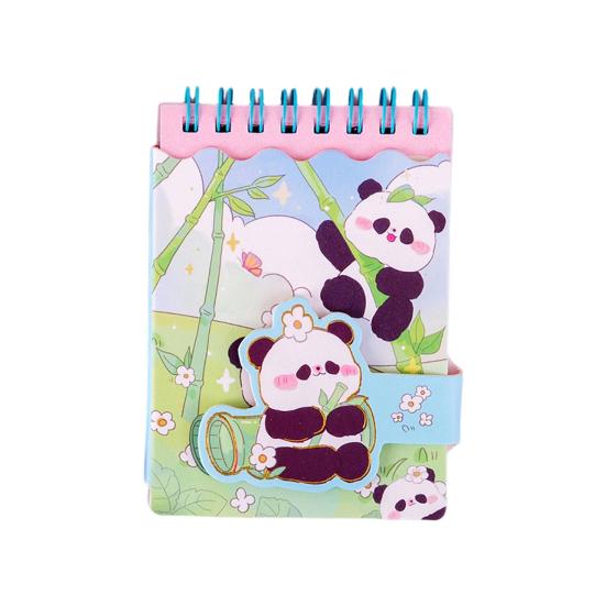 Cartoon Animal Pocket Notebook Wire Bound Memo Notepad 3D Rabbit Girl Panda Duck Mini Spiral Notebook School Office Supplies
