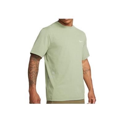 Solid Color Crew Neck Short Sleeve T-Shirt Men Tops Melon-Green FN7290-386