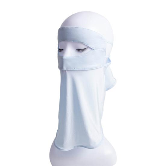 Sun Protection Guard Lightweight Breathable Sunblock Face Guard Gradient Dyeing Technology Ice Silk Face Guard