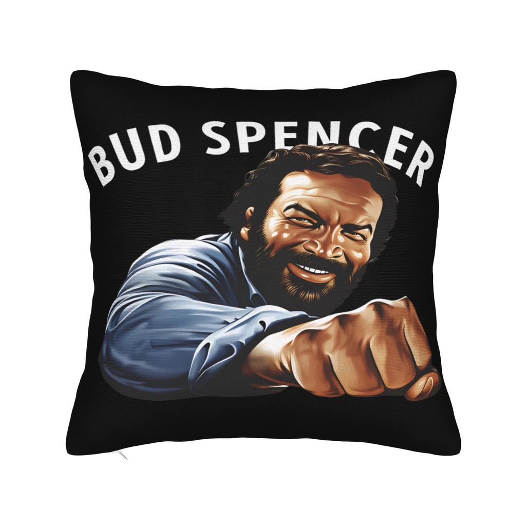 Bud Spencer Italian Actor Pillow Cover  Graphic Cushion Cover Retro Trendy Pillow Case For Sofa Couch Bed Living Room