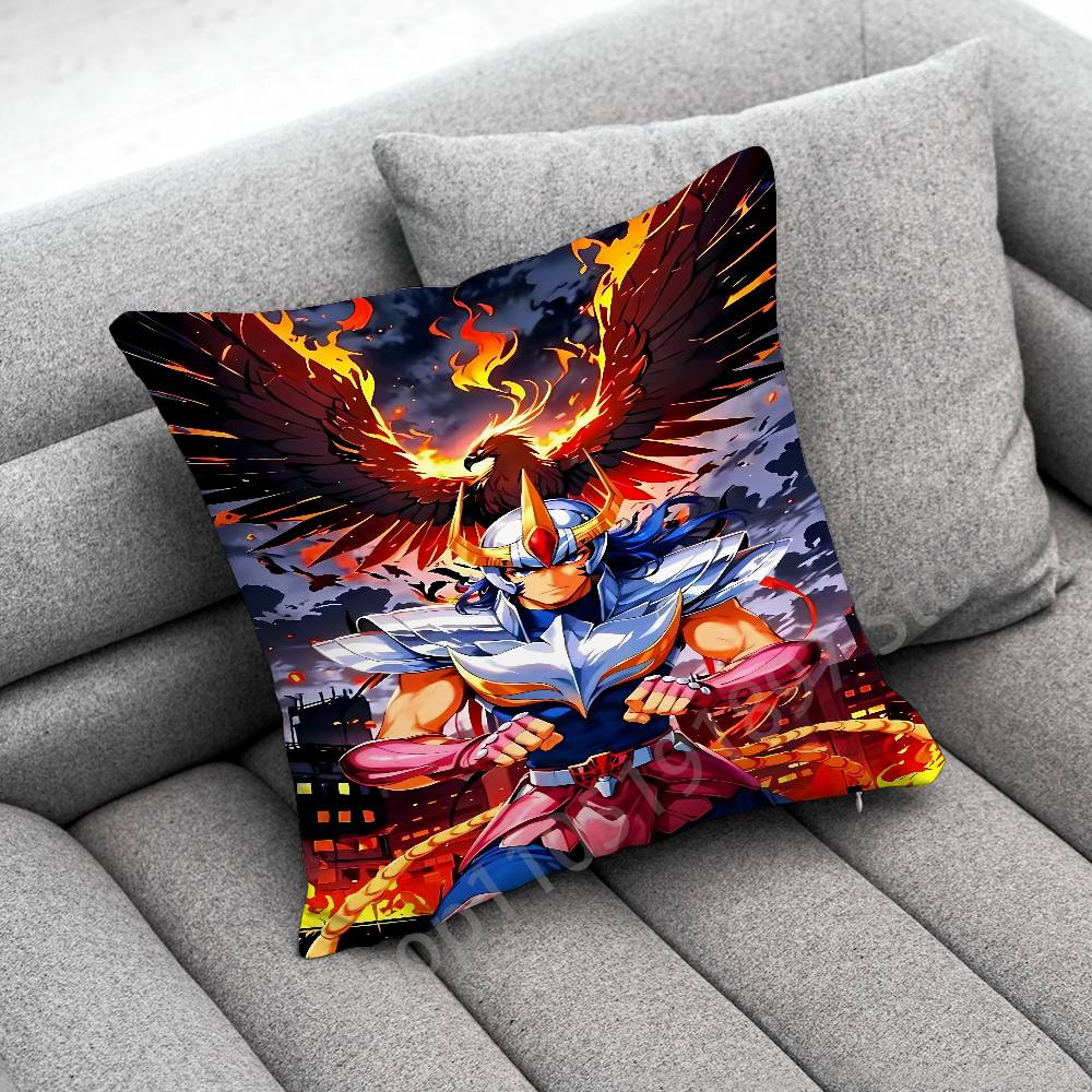 

S-Saint Seiya Knights Zodiac Throw Pillow Case For 45x45cm 40x40cm 55x55cm 50x50cm 30x30cm Square Car Pillowcase Shell 30cmx30cm