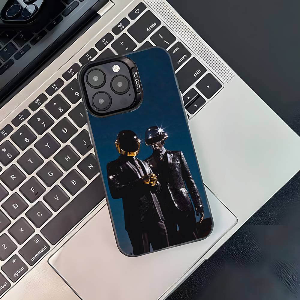 

D-Daft Punk Группа Для Черной Конфеты Матовая Крышка iPhone 17,16,15,14,13,12,11,Pro,MAX,Plus iPhone15PROMAX