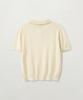 Seteo (W) Classic Collar Half Knit Cream
