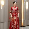 Hua Chu Xi 2025 Elegant Chinese High-end Xiu He Wedding Toast Dress, Exquisite Craftsmanship