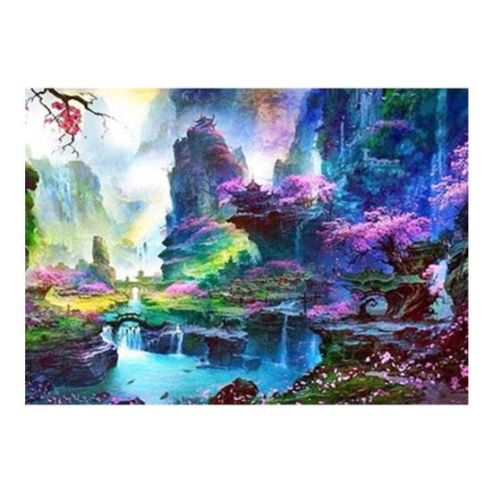 5D DIY Diamond Painting Cross Stitch Pretty Wonderland Forest Full Drill Mosaic Embroidery Couple Room Wall Decor Craft Art