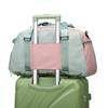 Multi-purpose color-blocking sports backpack for women with separate compartments for wet and dry items, shoe compartment, gym bag, hand-held Oxford