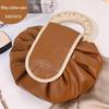 AiyiJiu Portable Drawstring PU Leather Cosmetic Bag