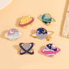 New Space Planet Enamel Brooches Galaxy Venus Jupiter Saturn Mars Mercury Earth Shaped Pins