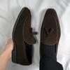 Fashion Leisure Moccasins Slip On Men's Walking Shoes Male Cow Suede Leather Men Loafers Handmade Footwear 2025 Fashion Men Casual Shoes