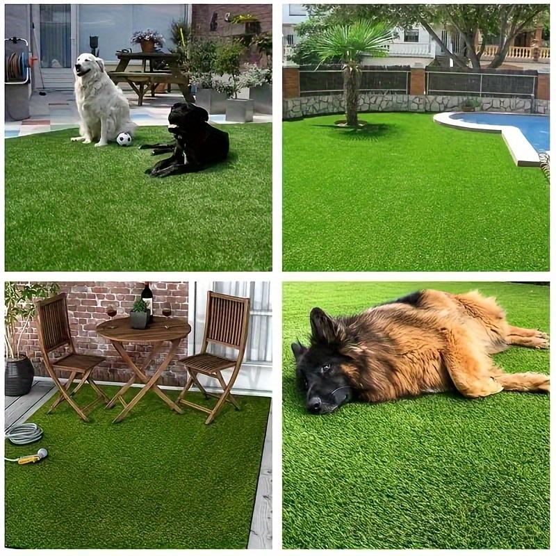 Kunstrasenrolle - Kunststoffrasen Realistische Grashalme, für Innen-/Außenbereich - Verwandeln Sie Ihren Garten in einen üppigen Garten, Kunstrasen Outdoor